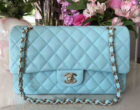 tiffany blue chanel classic flap|discontinued chanel flaps.